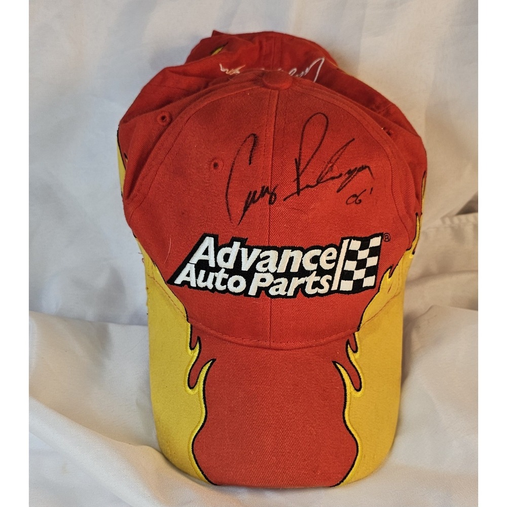 CRUZ PEDREGON Autographed Advance Auto Parts Signed‎ Cap Hat